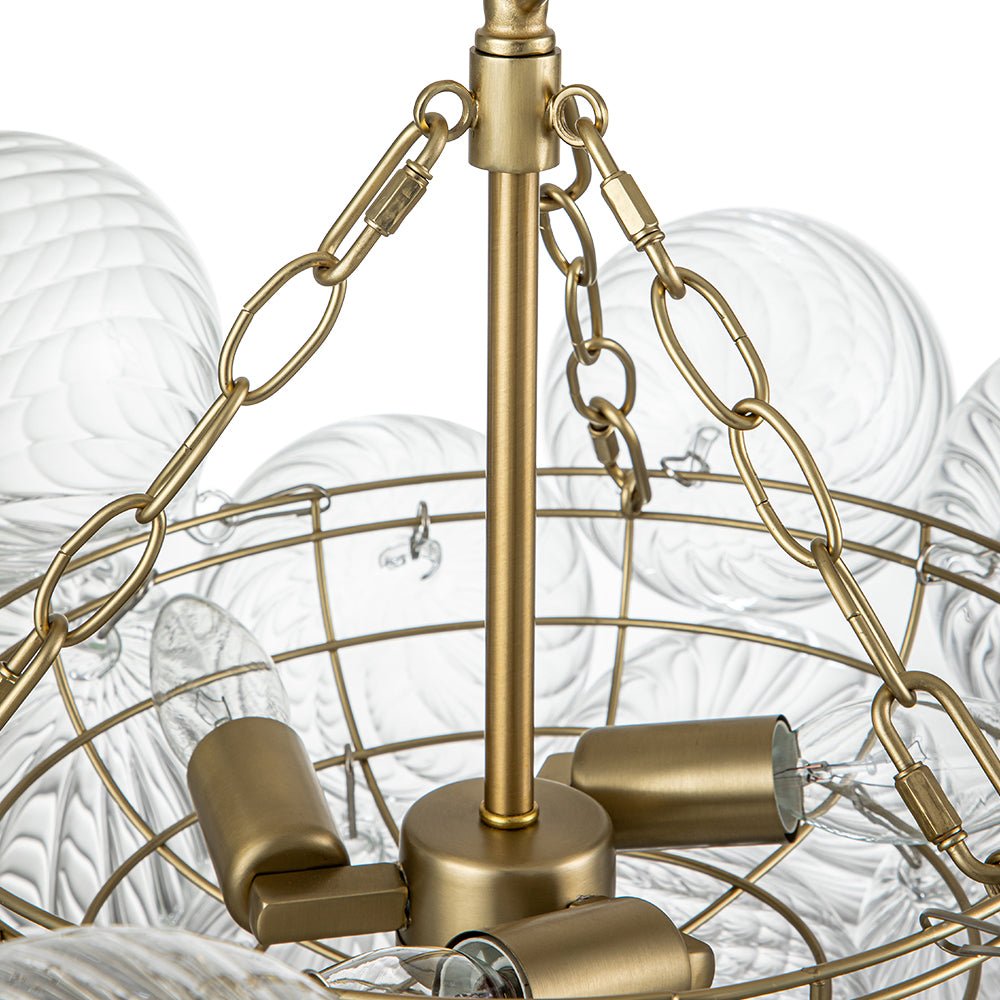Lampadario a Bolle Ribattuto Contemporaneo
