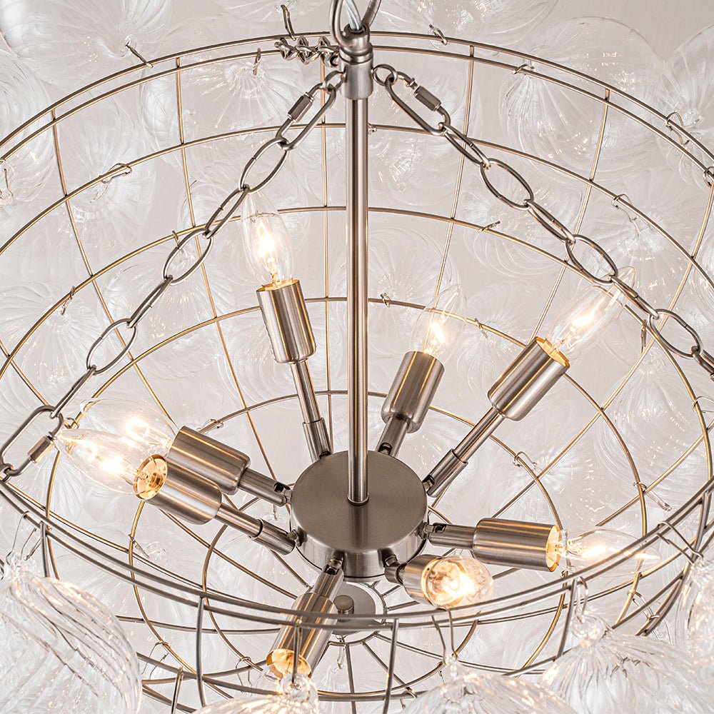 Lampadario a Bolle Ribattuto Contemporaneo