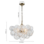 Lampadario a Bolle Ribattuto Contemporaneo