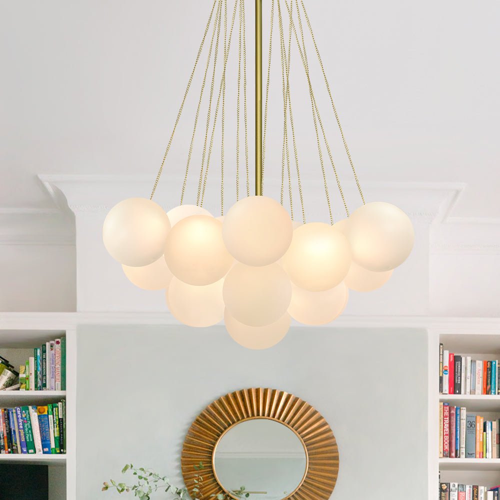 Lampadario in Vetro a Bolle Contemporaneo