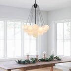 Lampadario in Vetro a Bolle Contemporaneo