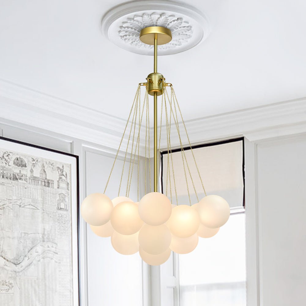 Lampadario in Vetro a Bolle Contemporaneo