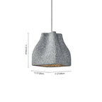 Lampada a sospensione fatta a mano Wabi Sabi 1 luce maculata