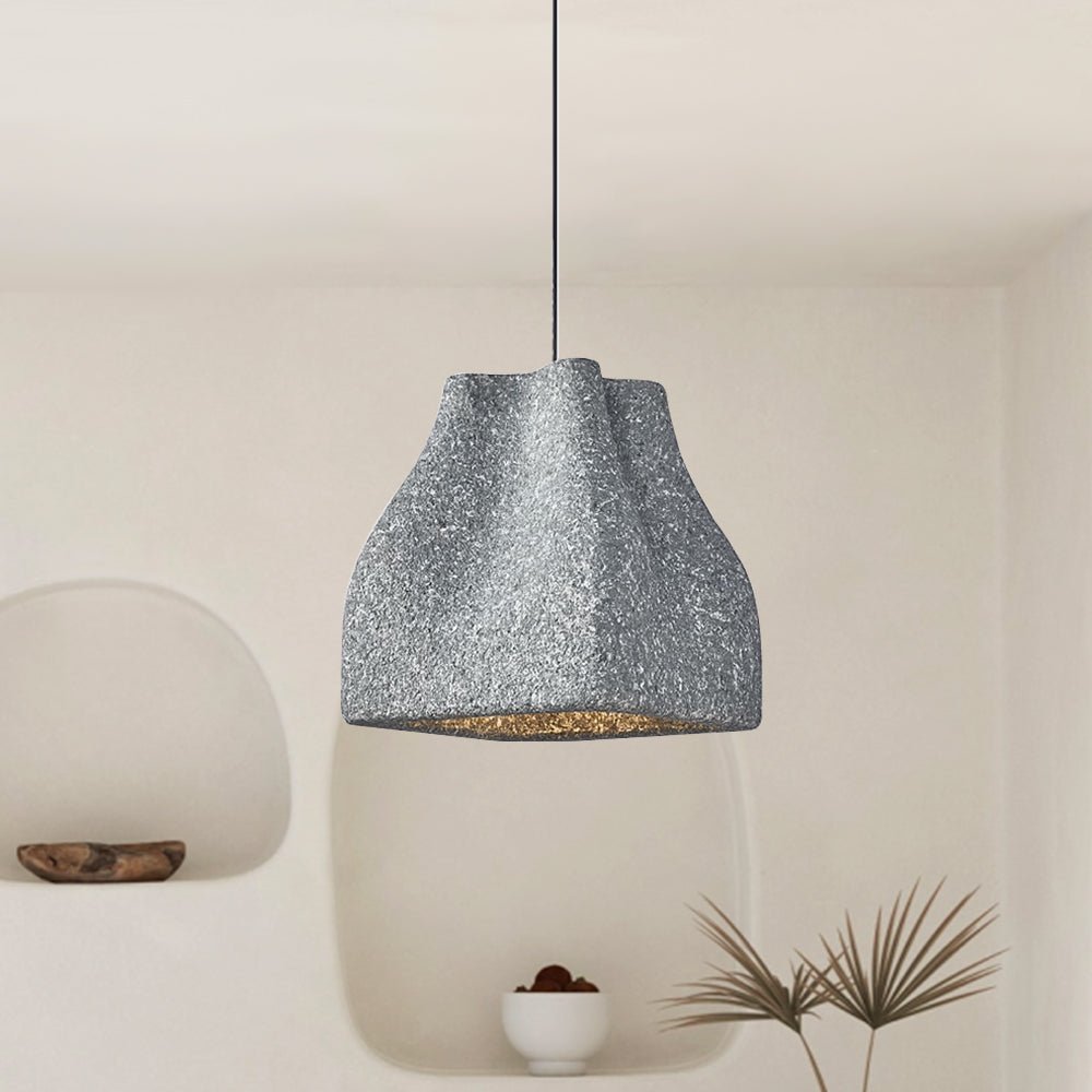 Lampada a sospensione fatta a mano Wabi Sabi 1 luce maculata