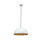 Lampada a sospensione in metallo a cupola industriale da 1 luce