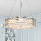 Lampadario a Drummo in Cristallo di Lusso Glam da 8 Luci