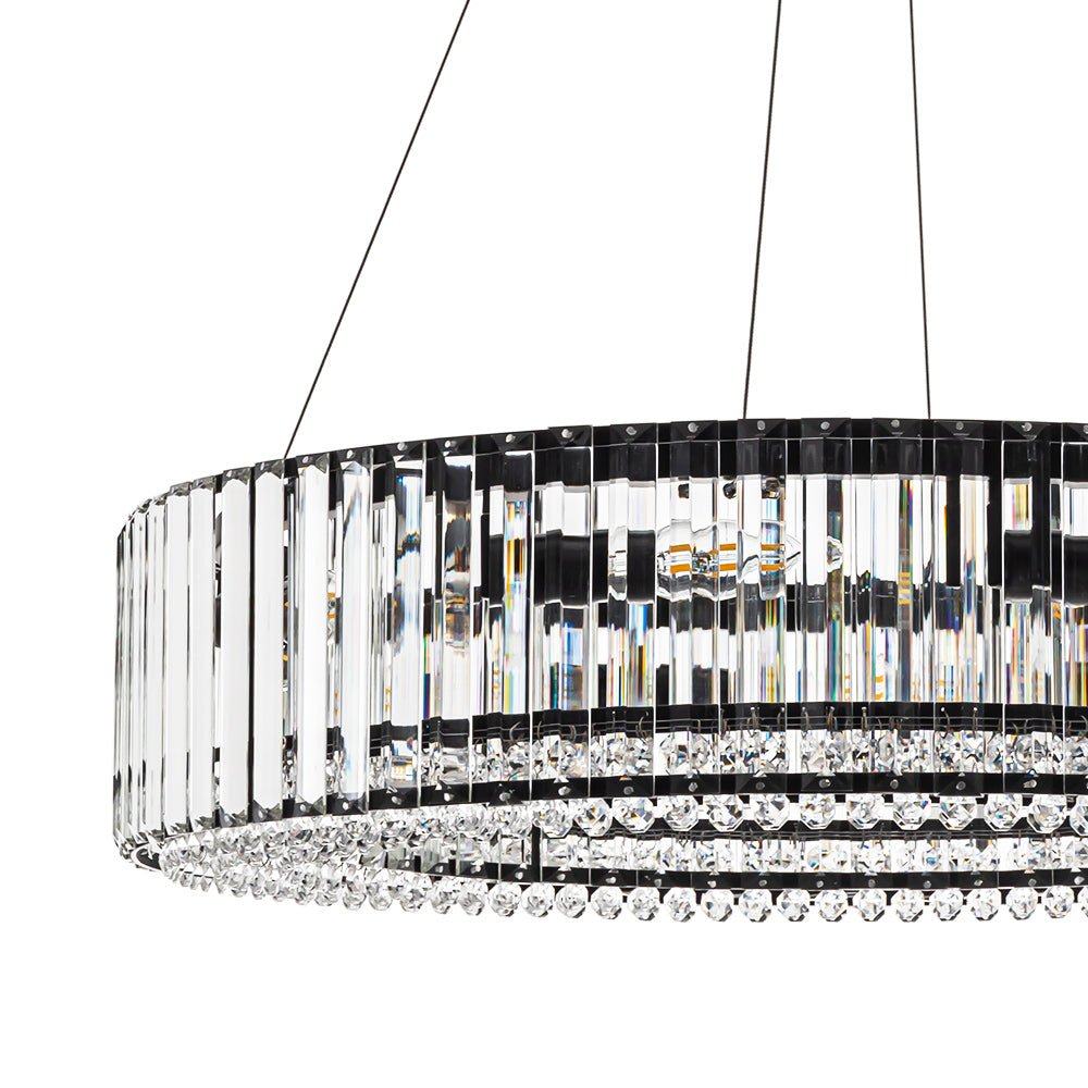 Lampadario a Drummo in Cristallo di Lusso Glam da 8 Luci