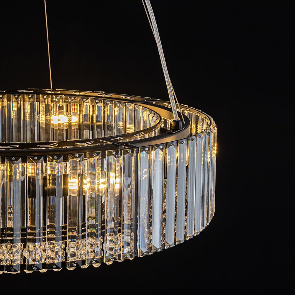 Lampadario a Drummo in Cristallo di Lusso Glam da 8 Luci