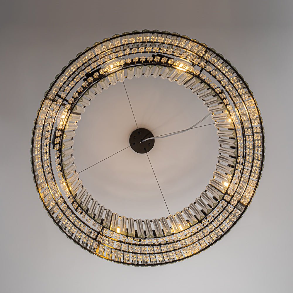 Lampadario a Drummo in Cristallo di Lusso Glam da 8 Luci