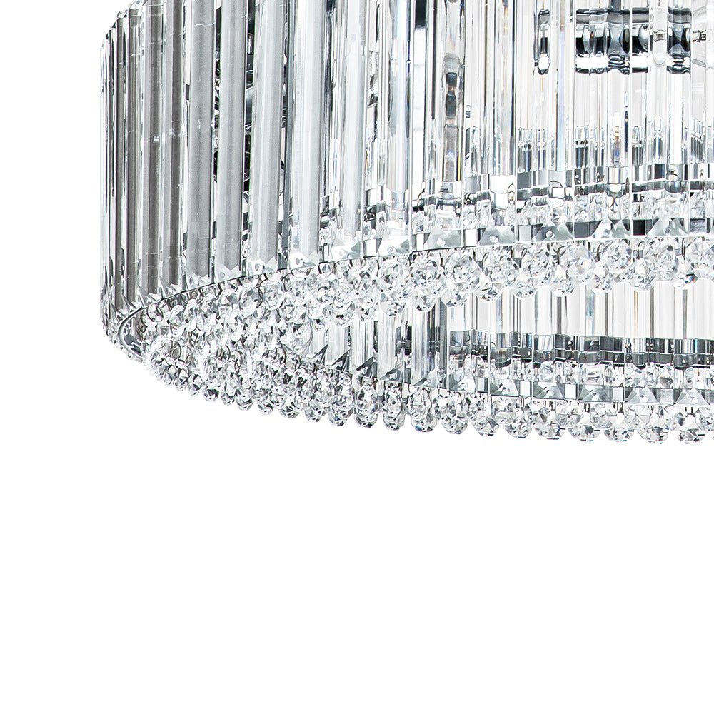 Lampadario a Drummo in Cristallo di Lusso Glam da 8 Luci
