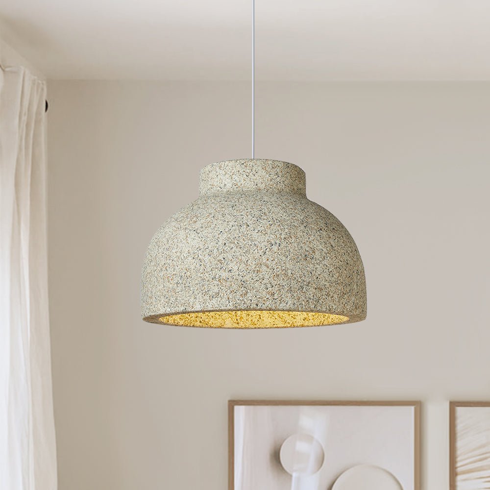 Lampadario a cupola Wabi Sabi a 1 luce fatto a mano