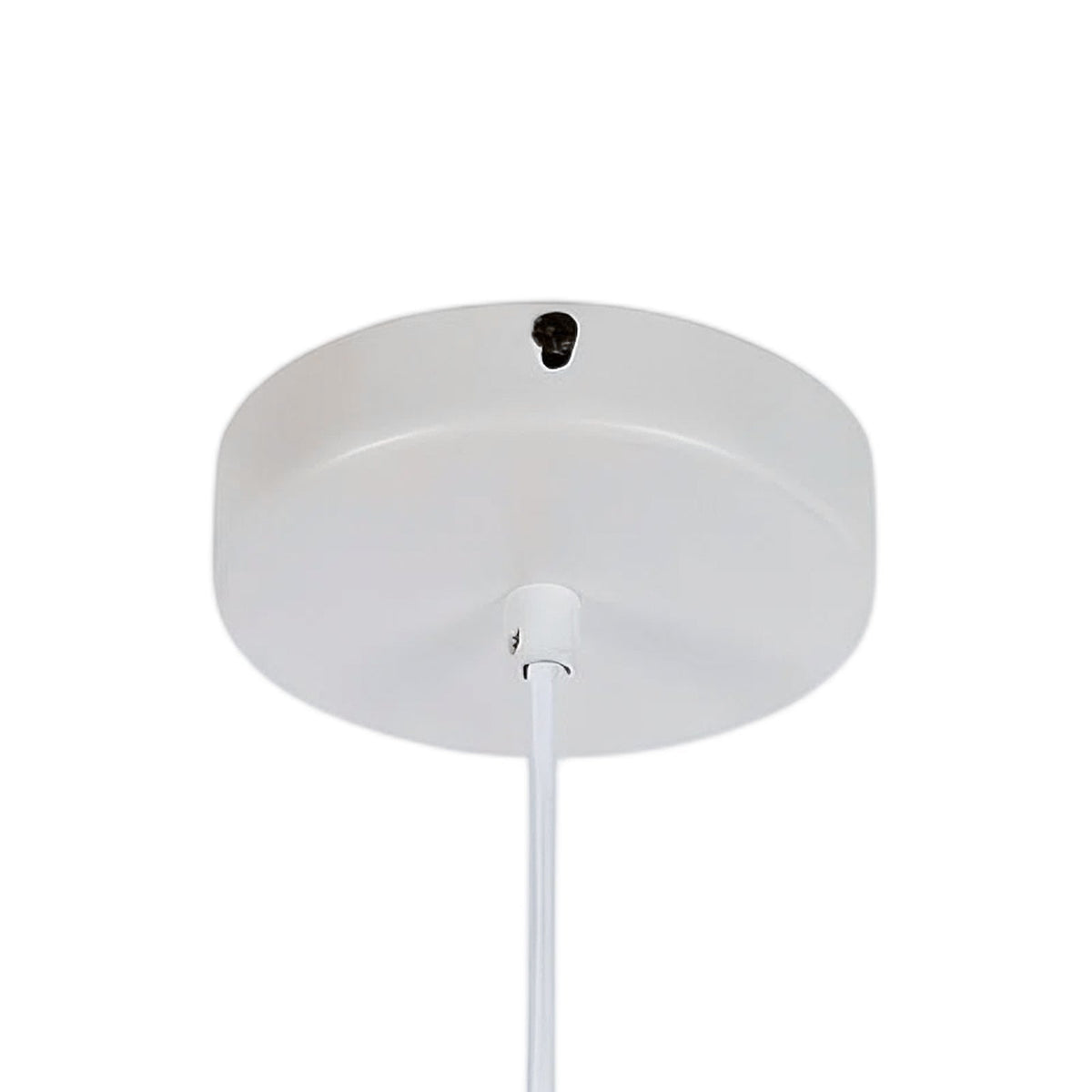 Lampadario moderno in metallo a cupola con 1 luce e bordo largo