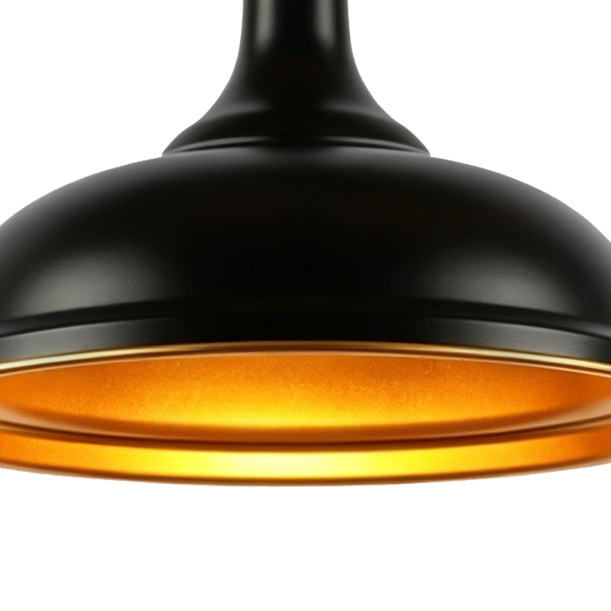 Lampadario moderno in metallo a cupola con 1 luce e bordo largo
