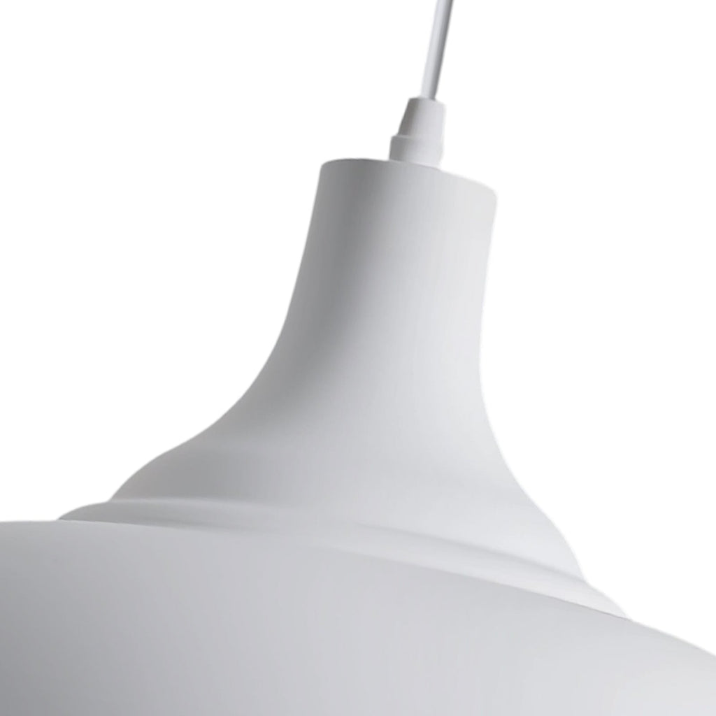 Lampadario moderno in metallo a cupola con 1 luce e bordo largo