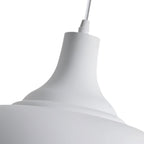 Lampadario moderno in metallo a cupola con 1 luce e bordo largo