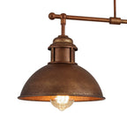 Sospensione Lineare a Cupola Industriale con 3 Luci