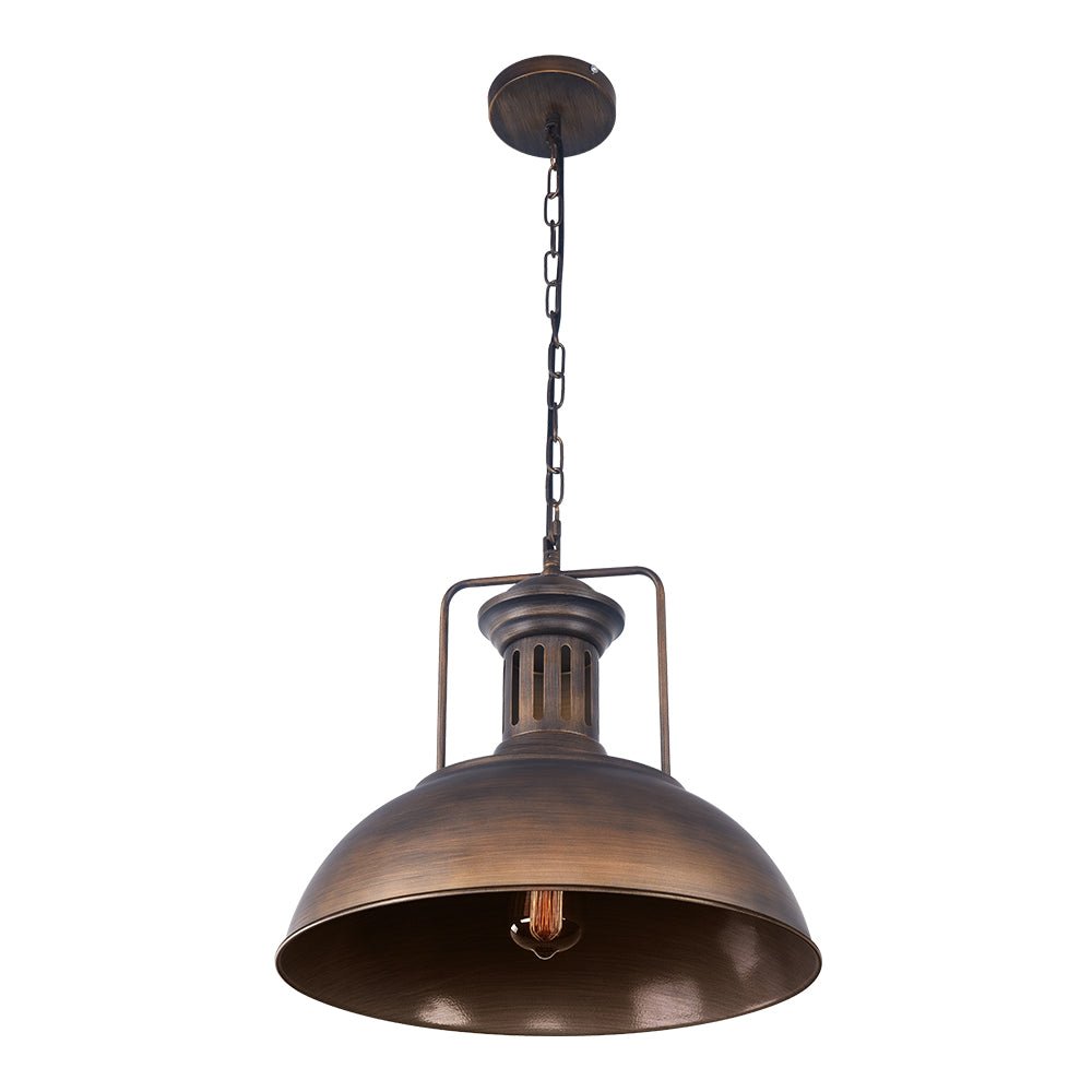 Lampada a Sospensione Industriale a Cupola Singola