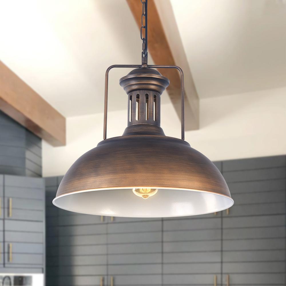 Lampada a Sospensione Industriale a Cupola Singola