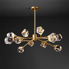 Lampadario in cristallo ottone Sputnik da 12 luci di lusso