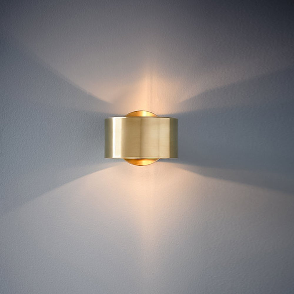 Applique da Parete Oro a 1 Luce Stile Mid-Century per Camera da Letto