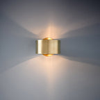 Applique da Parete Oro a 1 Luce Stile Mid-Century per Camera da Letto