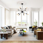 Lampadario Sputnik 10 Luci Mid-Century