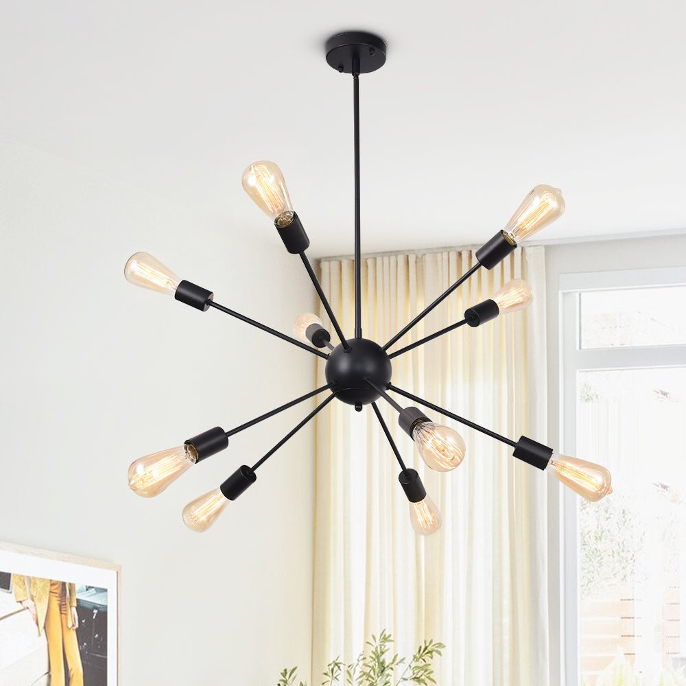 Lampadario Sputnik 10 Luci Mid-Century