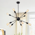 Lampadario Sputnik 10 Luci Mid-Century