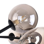 Lampadario a Bolle in Vetro con 15 Luci Stile Mid-Century