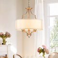 Lampadario a tamburo con 3 luci in stile mid-century