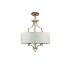 Lampadario a tamburo con 3 luci in stile mid-century