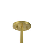 Lampada da soffitto semi-flush a 3 luci in vetro sputnik stile Mid-Century