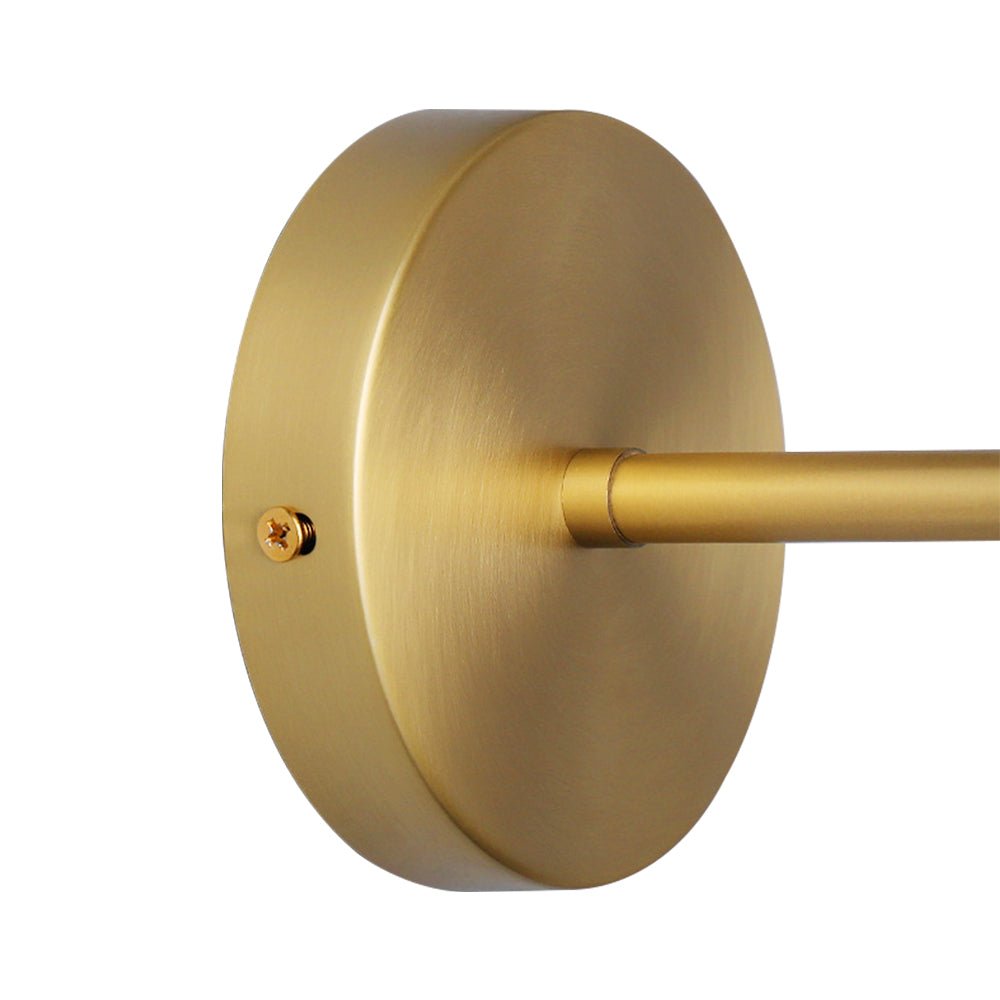 Applique da parete in vetro a sfera con 1 luce in stile moderno di metà secolo