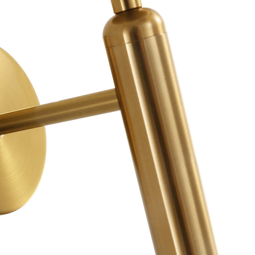 Applique da parete in vetro a sfera con 1 luce in stile moderno di metà secolo