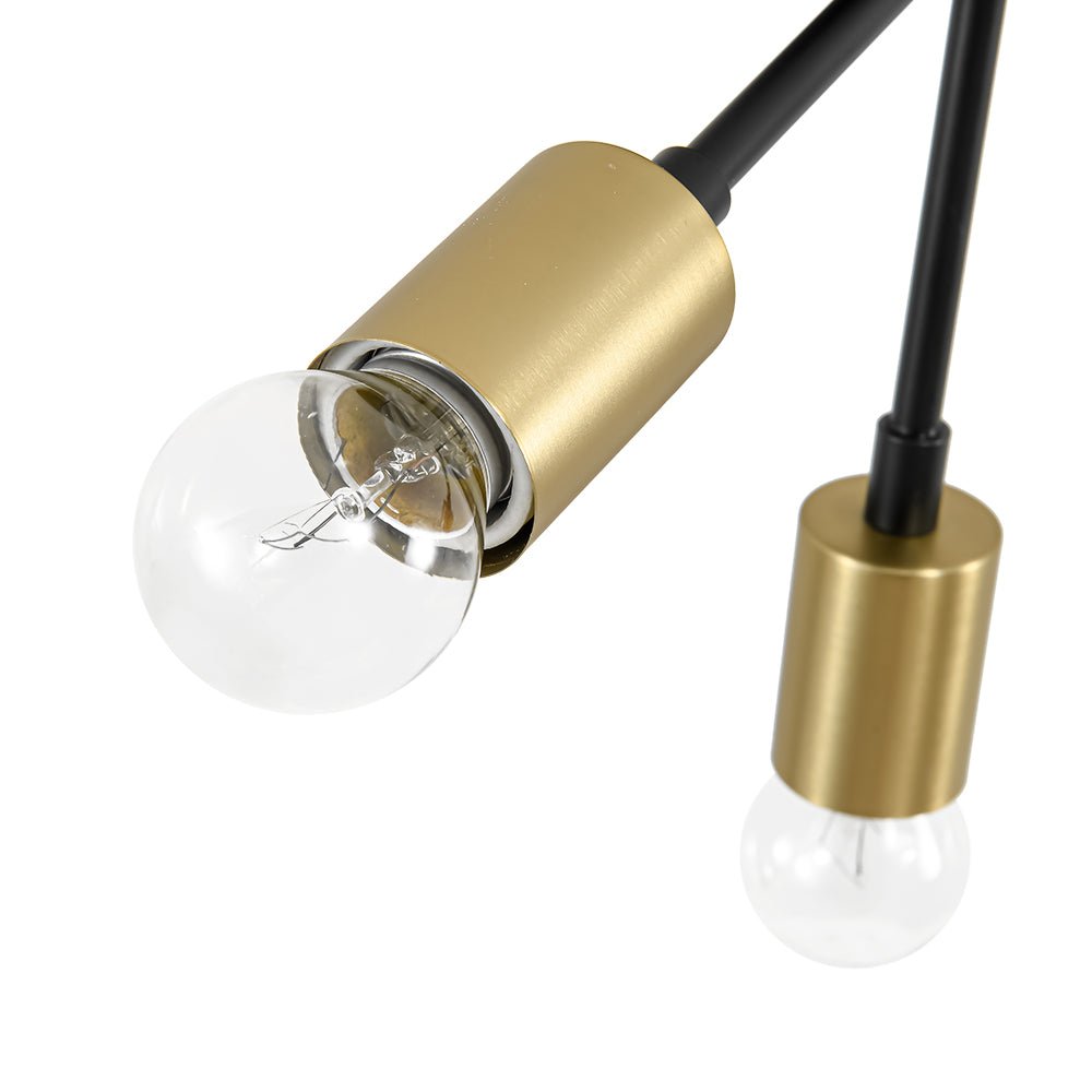 Luce Semi Flush Sputnik 3 Luci Stile Moderno di Metà Secolo