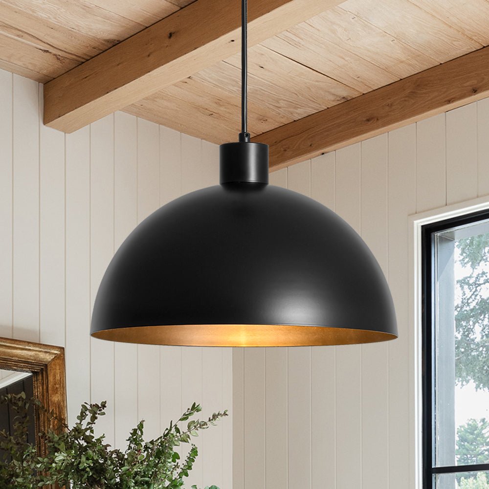 Lampada a Sospensione Industriale in Metallo Stile Mid-Century Modern