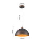 Lampada a Sospensione Industriale in Metallo Stile Mid-Century Modern