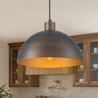 Lampada a Sospensione Industriale in Metallo Stile Mid-Century Modern