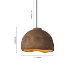 Minimalista Sospensione Dome Wabi Sabi a 1 Luce per Tavolo da Pranzo