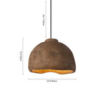 Minimalista Sospensione Dome Wabi Sabi a 1 Luce per Tavolo da Pranzo