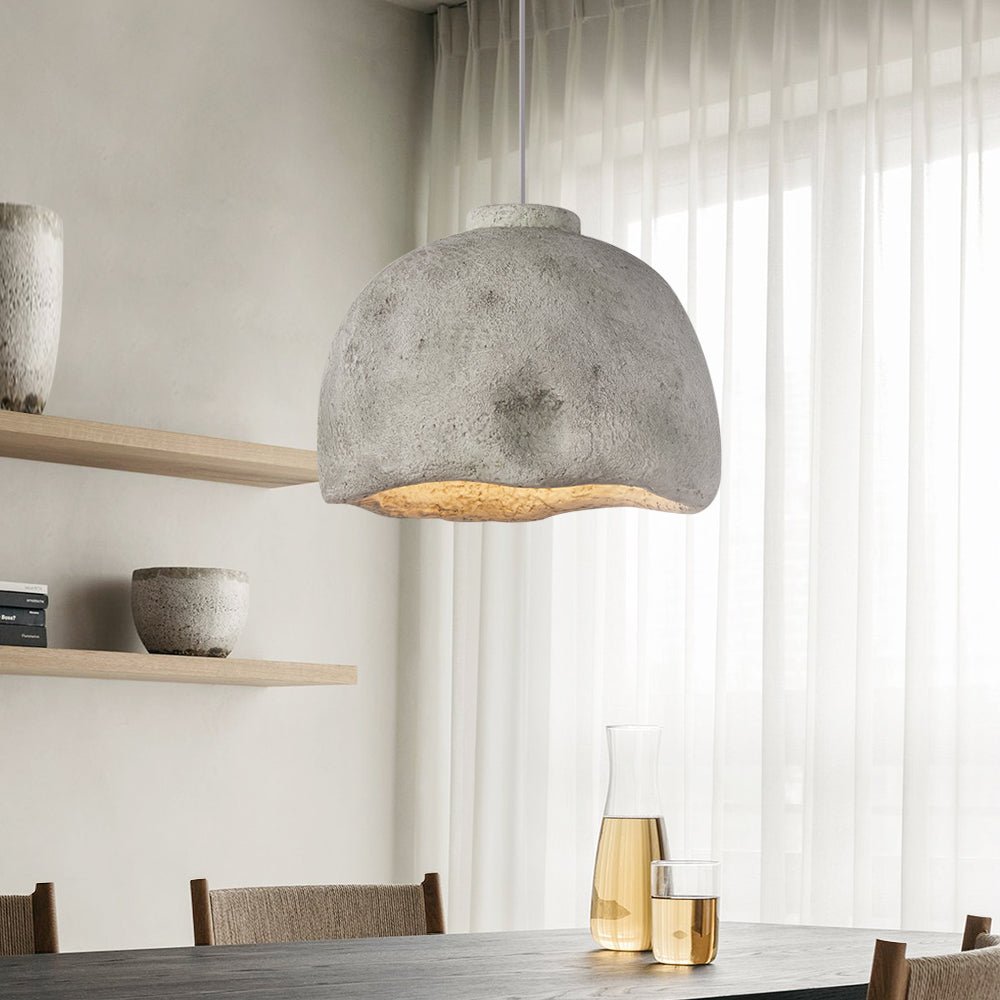 Minimalista Sospensione Dome Wabi Sabi a 1 Luce per Tavolo da Pranzo