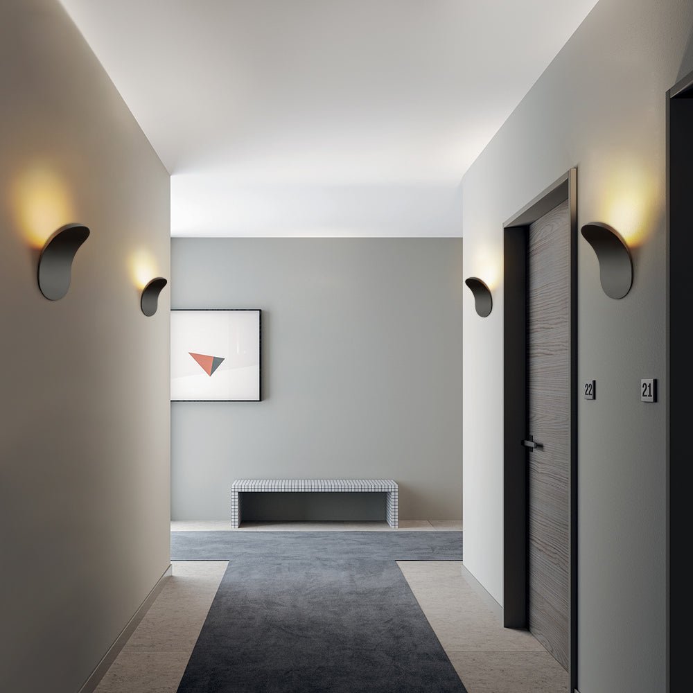 Applique da parete LED curva minimalista da comodino