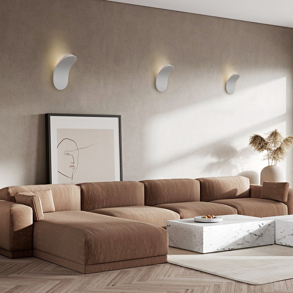 Applique da parete LED curva minimalista da comodino
