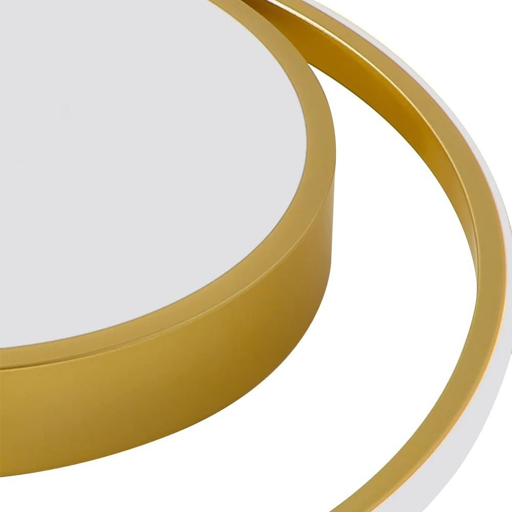 Lampada da soffitto a LED rotonda a doppio anello minimalista