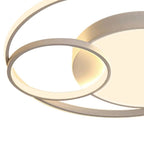 Lampada da soffitto a LED rotonda a doppio anello minimalista