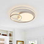 Lampada da soffitto a LED rotonda a doppio anello minimalista