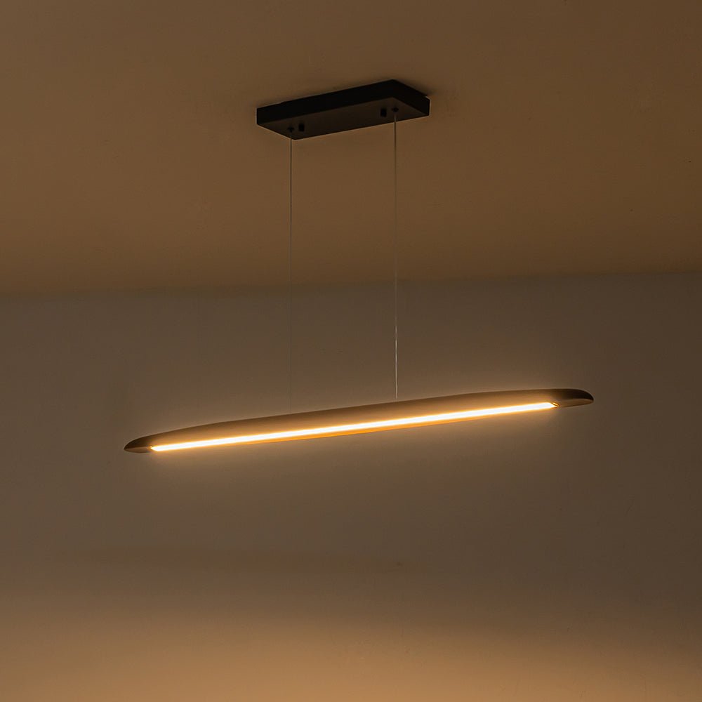 Minimalista Fattoria Sospensione Lineare Led in Legno a 1 Luce