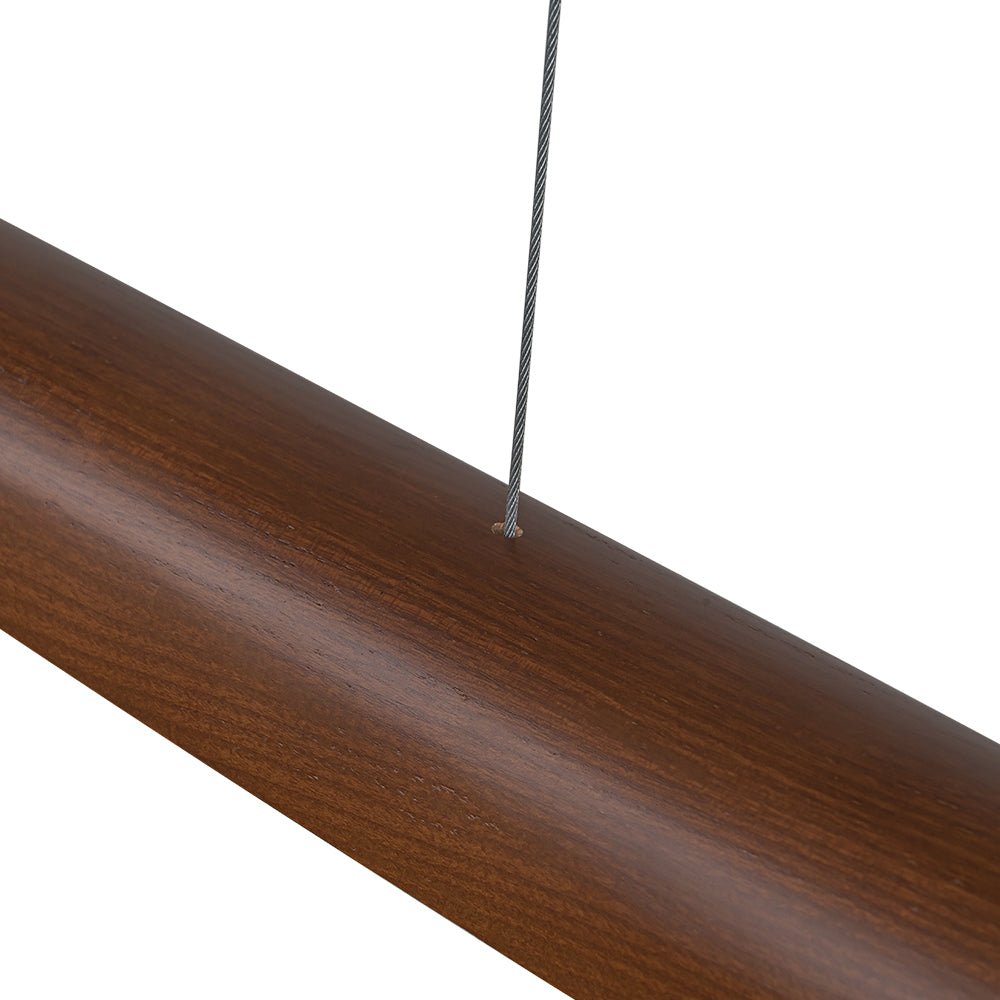 Minimalista Fattoria Sospensione Lineare Led in Legno a 1 Luce