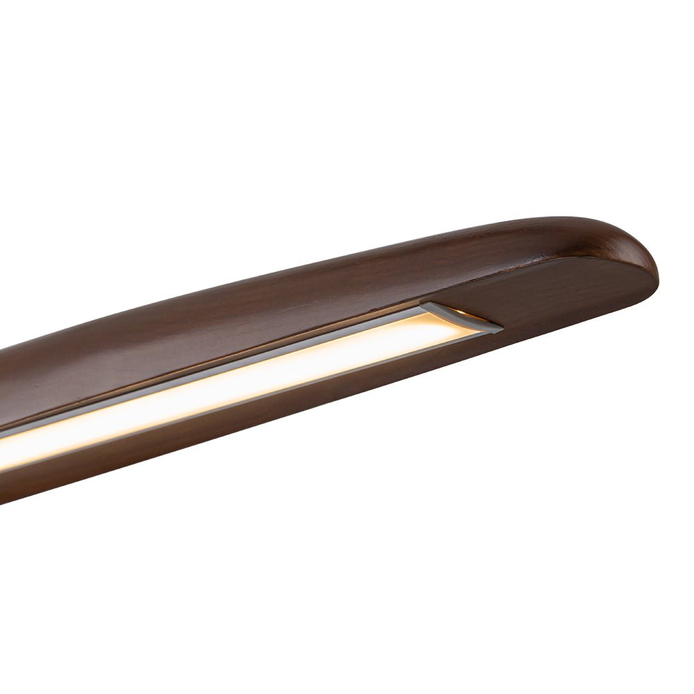 Minimalista Fattoria Sospensione Lineare Led in Legno a 1 Luce