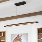 Minimalista Fattoria Sospensione Lineare Led in Legno a 1 Luce